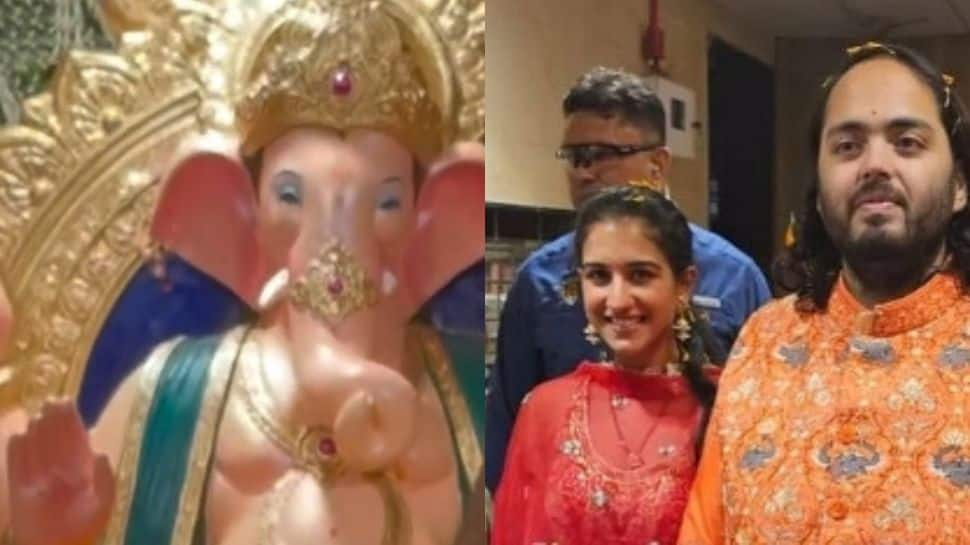 experience-the-spectacle:-anant-ambani-and-radhika-merchant-celebrate-ganesh-chaturthi-2024-with-a-dazzling-antilia-cha-raja!