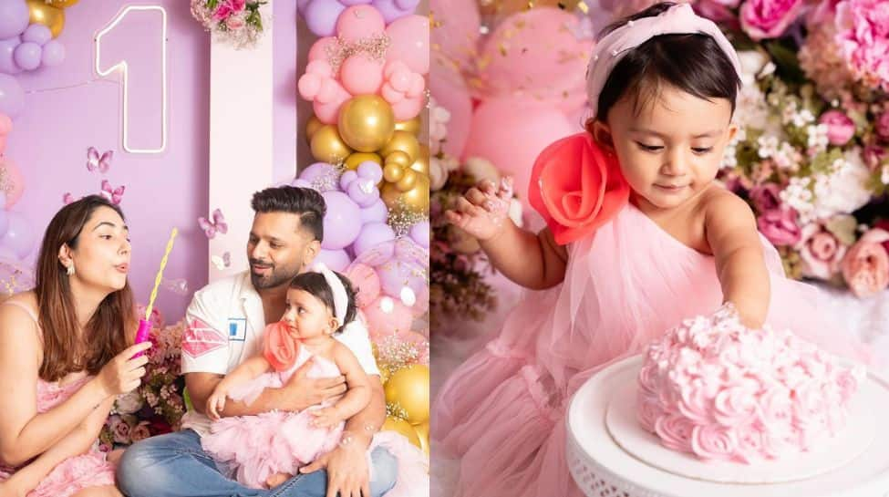 rahul-vaidya-and-disha-parmar’s-joyous-celebration:-a-heartfelt-first-birthday-for-their-daughter-navya!