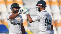 thrilling-showdown-in-multan:-shan-masood-and-abdullah-shafique-shine-with-centuries-against-england!